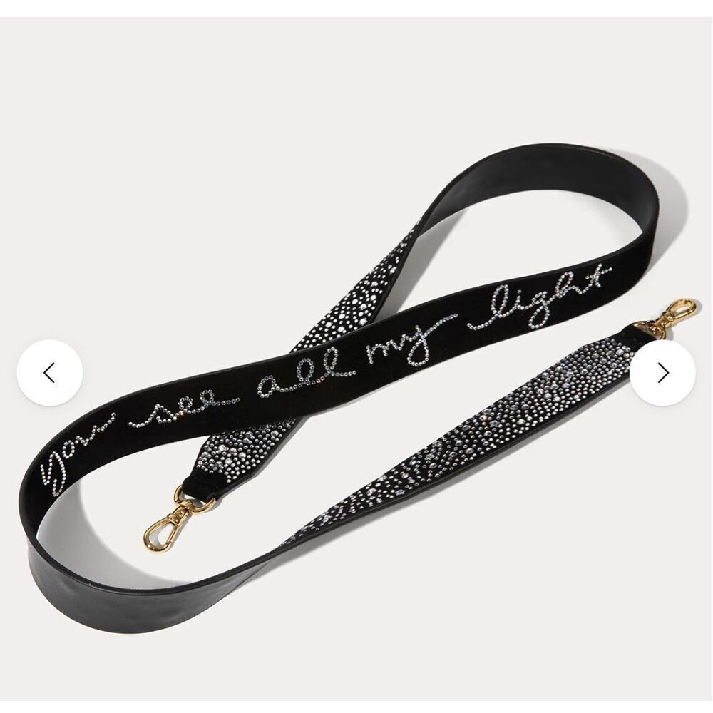 Bandolier Alanis rhinestone lyric crossbody belt/strap
